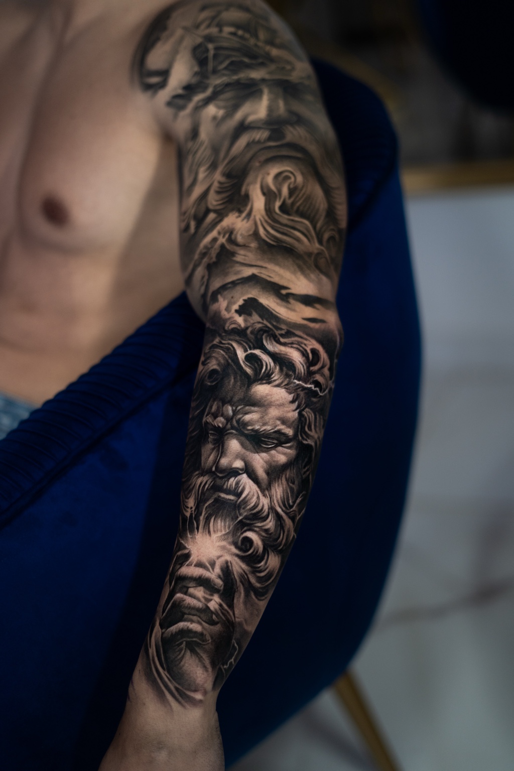 Sleeve inspirada na mitologia grega